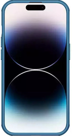 Nillkin Super Frosted Shield Pro Logo Hole Back Cover Plastic Albastru (iPhone 14 Pro)