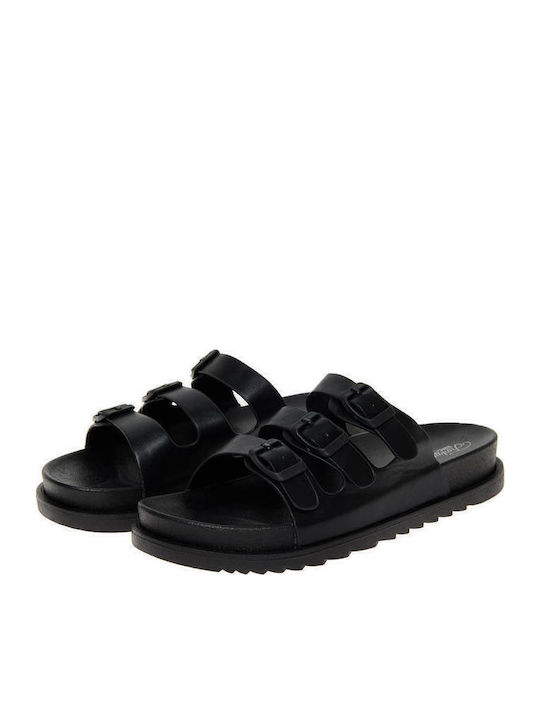 FBL007-11708 Women's Flat Sandals in Black Color