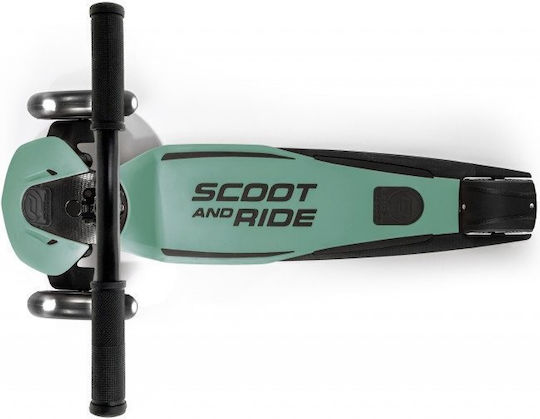 Scoot & Ride Kids Scooter Foldable Highwaykick 3 3-Wheel for 3-6 Years Green