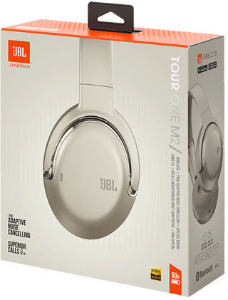 JBL Tour One M2 Безжични / Жични On Ear Слушалки с Радио с 50 часа Работа Champagne