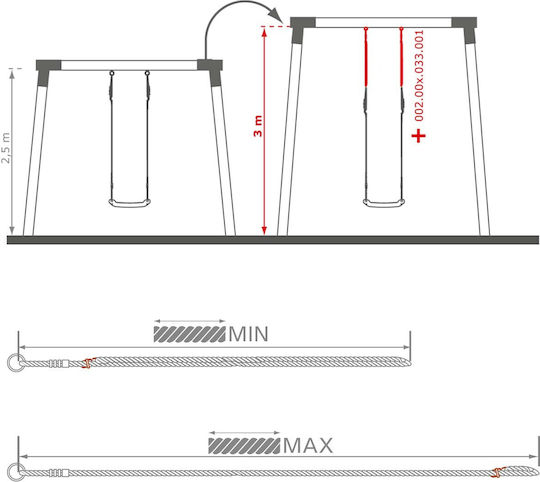 Playground Accessories Swing Extension Rope