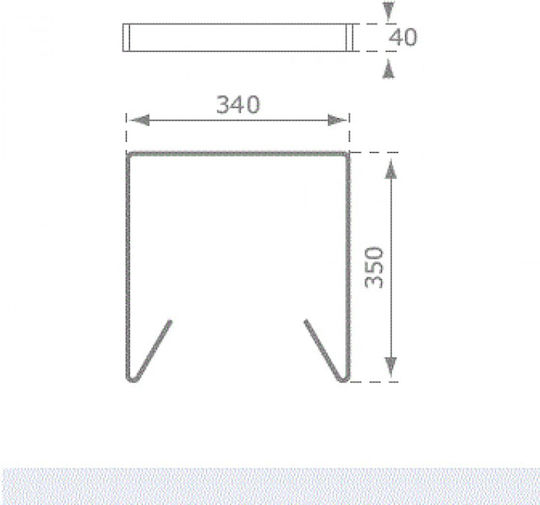 Bronco White Rhino Slide Base Set of 2