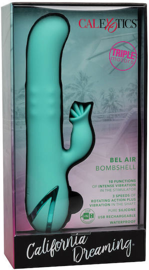 Calexotics Bel Air Bombshell Vibrator Kaninchen 12.75cm Light Green
