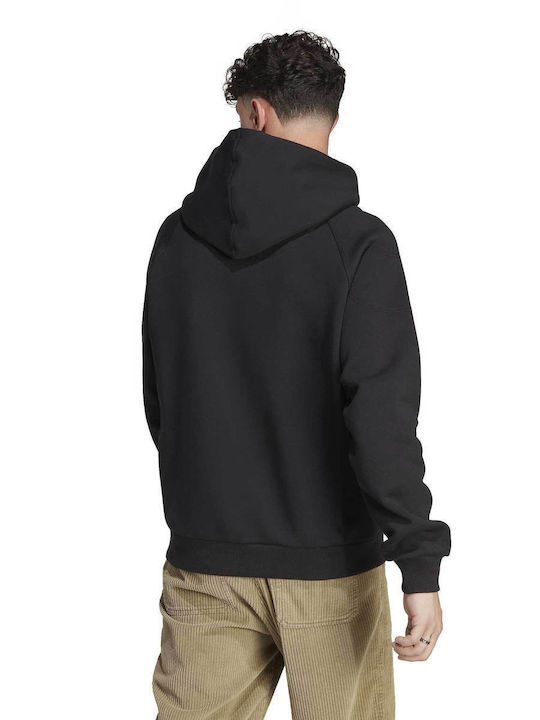 Adidas Men's Sweatshirt with Hood Black