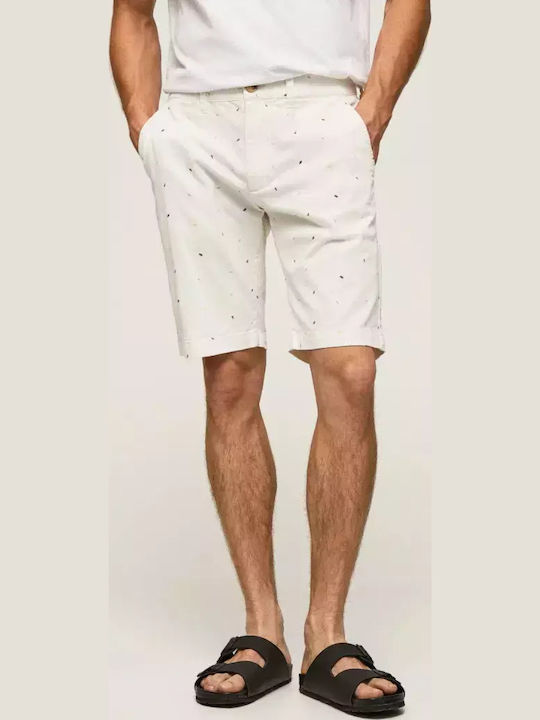 Herrenshorts Jeans Weiß