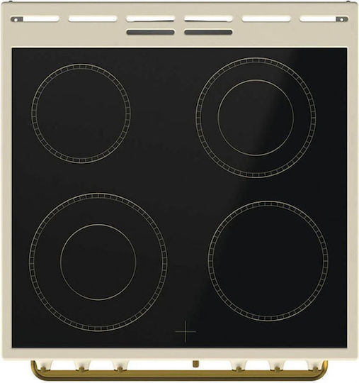 Gorenje Herd 71Es mit Keramikkochfeldern B60cm. Beige