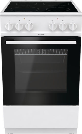 Gorenje Cooker 70lt with Ceramic Hobs W50cm. White