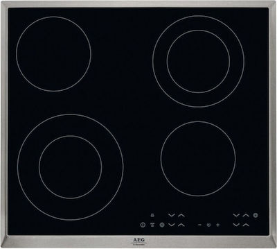AEG Φούρνος άνω Πάγκου 71lt με Κεραμικές Εστίες Π59.5εκ. Μαύρος