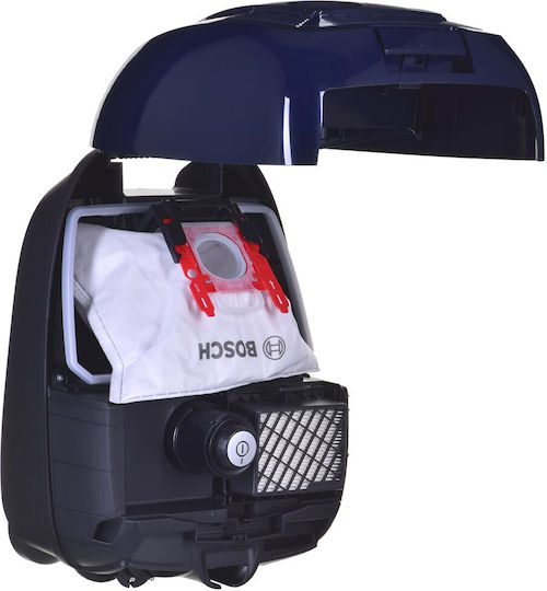 Bosch BGB38BU3H Ηλεκτρική Σκούπα 600W με Σακούλα 4lt Μπλε