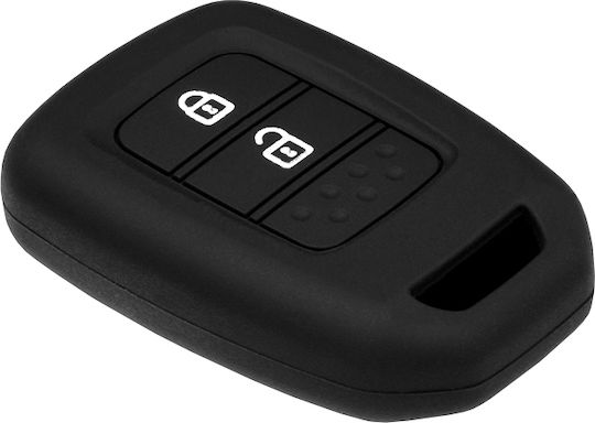 Car Key Cover Case made of with 3 Buttons for Honda in Black Color