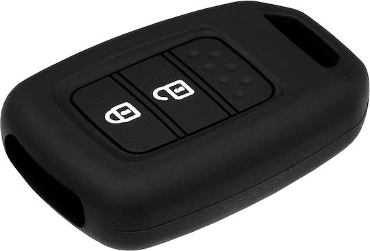 Car Key Cover Case made of with 3 Buttons for Honda in Black Color