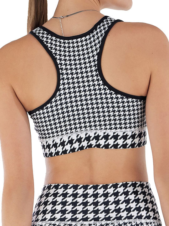 Freddy Breathable Women's Sports Bra without Padding Black
