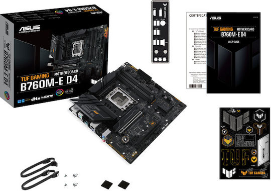 Asus TUF GAMING B760M-E D4 Motherboard ATX με Intel 1700 Socket 90MB1E90-M0EAY0