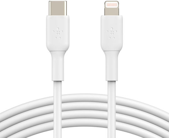 Belkin BoostCharge USB-C zu Lightning Kabel Weiß 2m (CAA003BT2MWH)