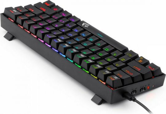 Redragon K530 Draconic Pro Ασύρματο Gaming Μηχανικό Πληκτρολόγιο 60% με Custom Brown διακόπτες και RGB φωτισμό (Αγγλικό US)