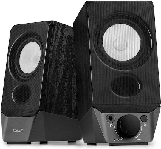 Edifier R19BT Difuzoare Fără Fir Difuzoare de Calculator 2.0 cu Bluetooth și Putere 2W în Negru Culoare