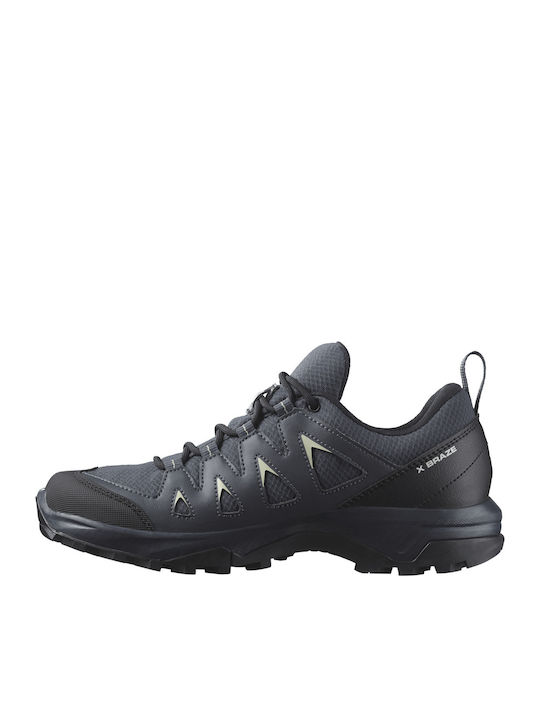 Salomon X Braze GTX Încălțăminte De Drumeție Pentru Femei Impermeabilă Cu Membrana Gore-Tex Albastru India Ink Negru Desert Sage