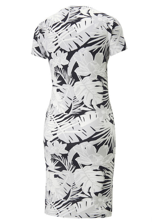 Summer Mini T-Shirt Dress White
