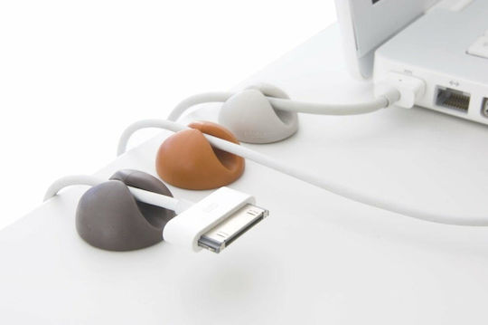 Bluelounge CableDrop Μαύρο 6τμχ