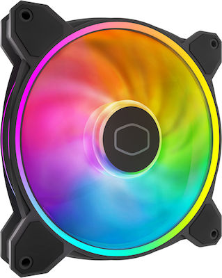 CoolerMaster Masterfan MF140 Halo2 Case Fan με ARGB Φωτισμό και Σύνδεση 3-Pin