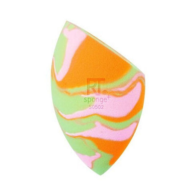 Real Techniques Synthetic Make Up Sponge for Foundation Orange Swirl