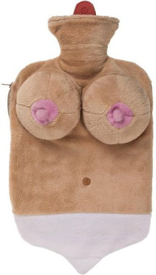Out of the Blue Funny Sexy Gift Hot Water Bag with Boob Cover Random Color - 4 Colors