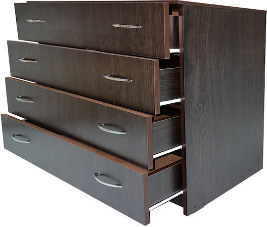 Συρταριέρα Κρεβατοκάμαρας Derin Plus mit 4 Schubladen 100x45x100cm