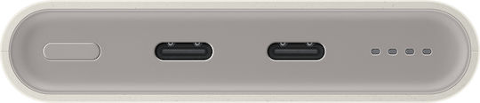 Samsung P3400 Power Bank 10000mAh 25W cu 2 Porturi USB-C Livrarea energiei Bej