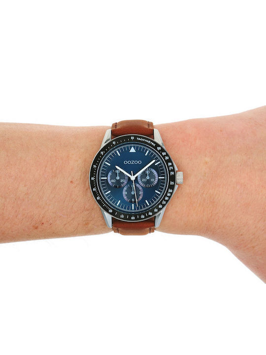 Oozoo Timepieces Ρολόι Μπαταρίας με Δερμάτινο Λουράκι Oozoo Timepieces Ρολόι Μπαταρίας με Δερμάτινο Λουράκι