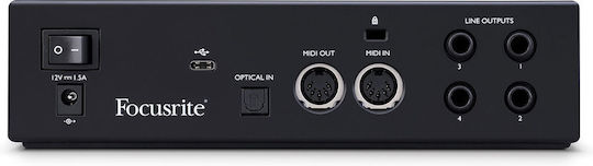 Focusrite Clarett+ 2Pre Εξωτερική Επαγγελματική Κάρτα Ήχου με Σύνδεση USB