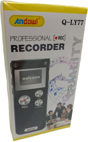 Andowl Monophonic Digital Portable Recorder Battery with Recording Duration 8 Hours