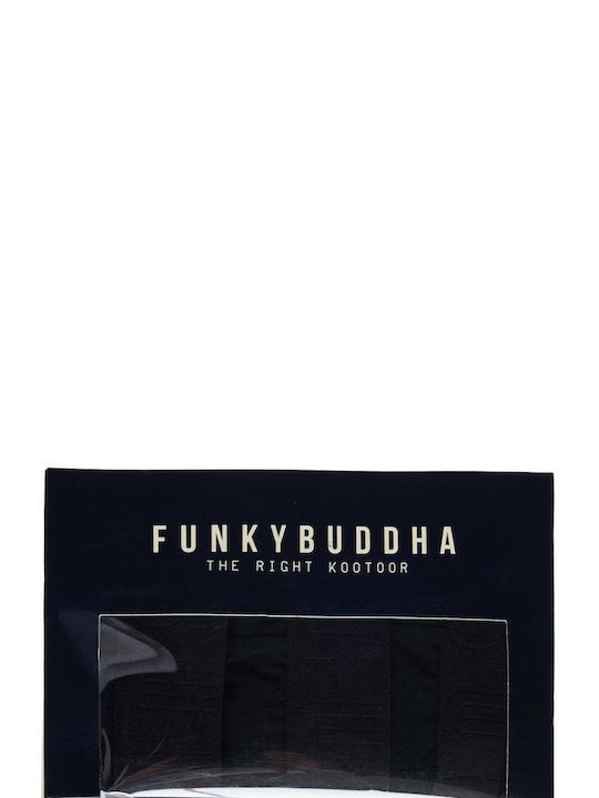 Funky Buddha Men's Boxers Black 3Pack