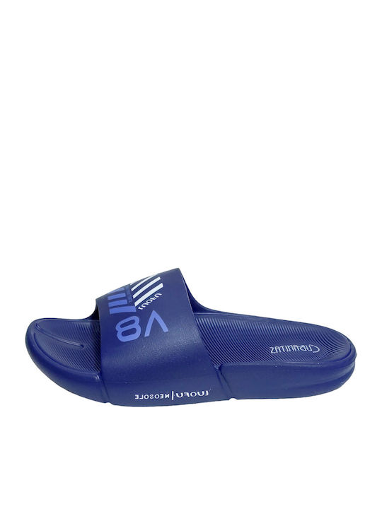 Men's Slides Blue