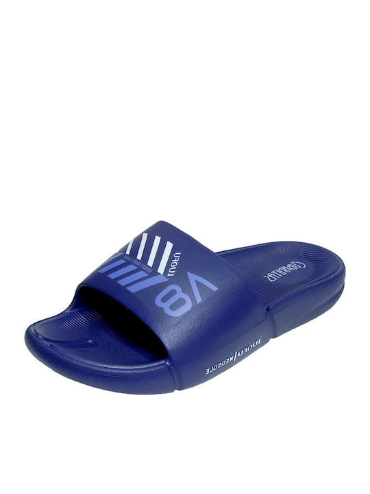 Men's Slides Blue