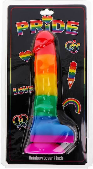 ToyJoy Pride Rainbow Lover Ρεαλιστικό Dildo με Βεντούζα 18cm