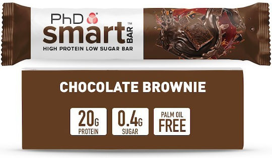 PhD Smart Bar with 20gr Protein & Flavor Chocolate Brownie 64gr