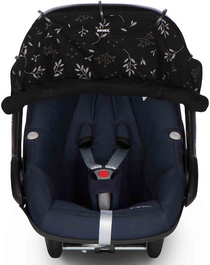 Dooky Sunshade Stroller Black Romantic Leaves