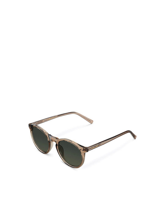 Meller Kubu Sunglasses with Camel Olive Plastic Frame and Green Polarized Lens