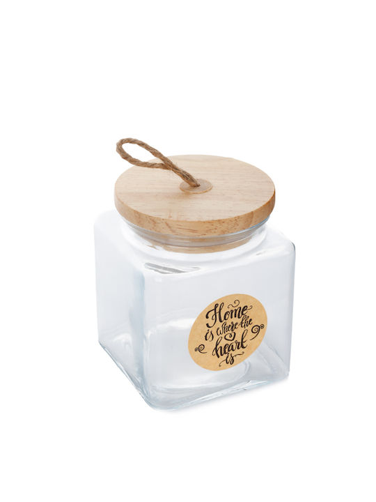 General Trade Allgemeine Verwendung Glasvase mit luftdichtem Deckel Transparent 770ml 1 Stück