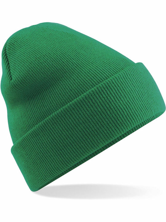 Beechfield B45 Knitted Beanie Cap Kelly Green