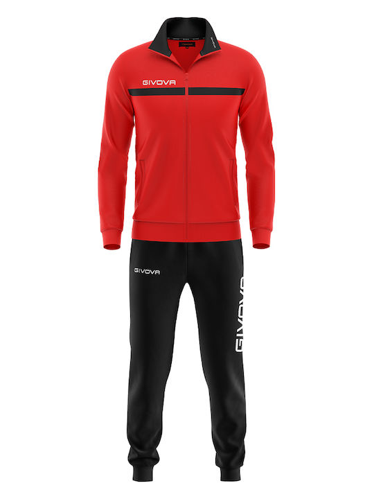 Tuta One Tracksuit Glossy with Elastic Red