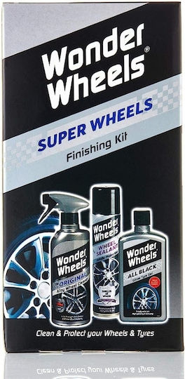 Wonder Wheels Set Cleaning / Polishing / Protection for Tires and Rims Car 600ml 3pcs