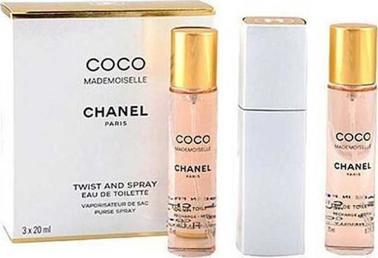 Chanel Coco Mademoiselle Twist And Spray Women's Set with Eau de Toilette 3pcs