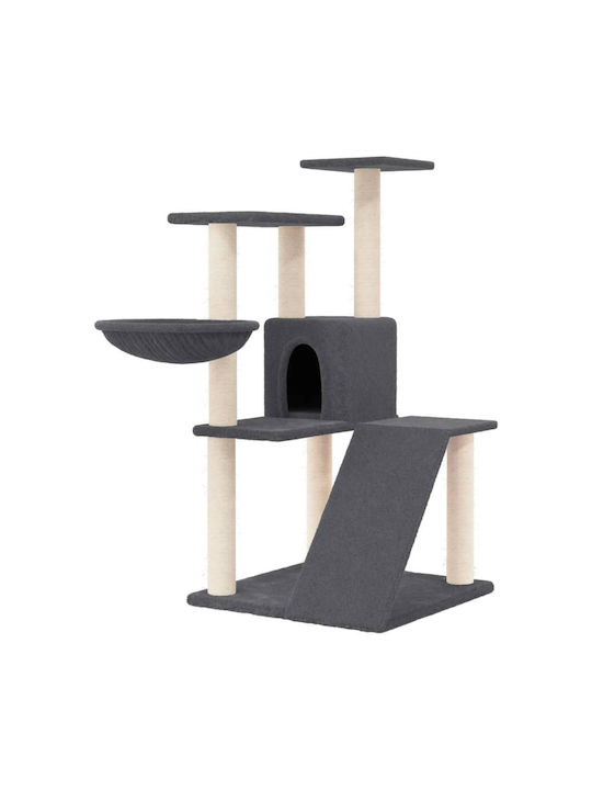 vidaXL Scratching Post Cat Trees Gray 4 levels 60x72x94cm