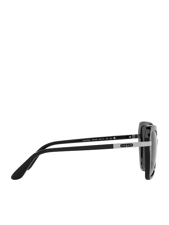 Vogue Feminini Ochelari de soare cu Negru Cadru și Gri Lentilă VO5479S W44/87