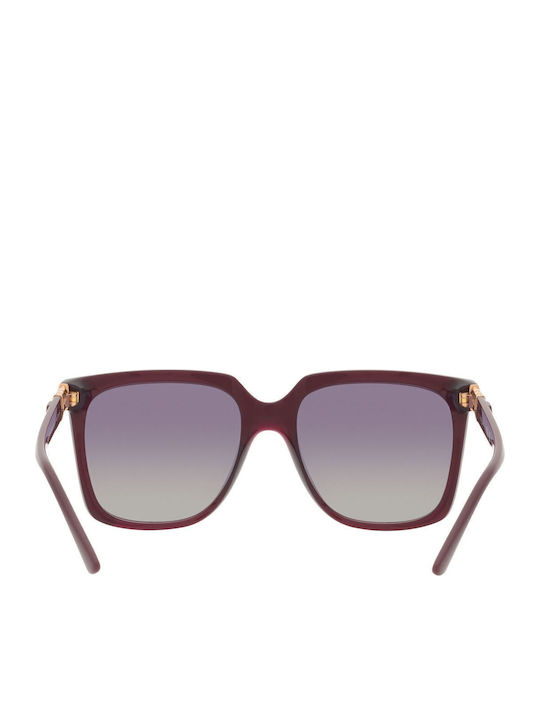 Vogue Women's Sunglasses with Burgundy Plastic Frame and Gray Gradient Polarized Lens VO5476SB 29898J