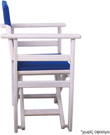 Woodwell Holzrahmen für Regiestuhl 61x52x85cm Weiß E7770,8