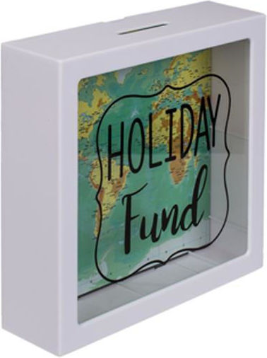 Out of the Blue Holiday Fund Money Box Plastic Green 15x5x15cm