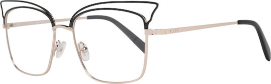 Emilio Pucci Rose Optical Frame Gold Women's Metal Butterfly Tortoise EP5122 028