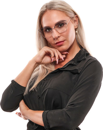 Emilio Pucci Rose Optical Frame Gold Women's Metal Butterfly Tortoise EP5122 028